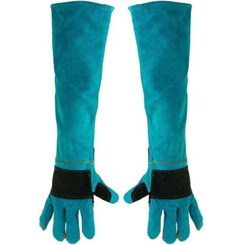 Guantes de soldadura de 60 cm, resistentes al calor, de cuero, con protección extendida (1 par), EPI - Guantes de soldador
