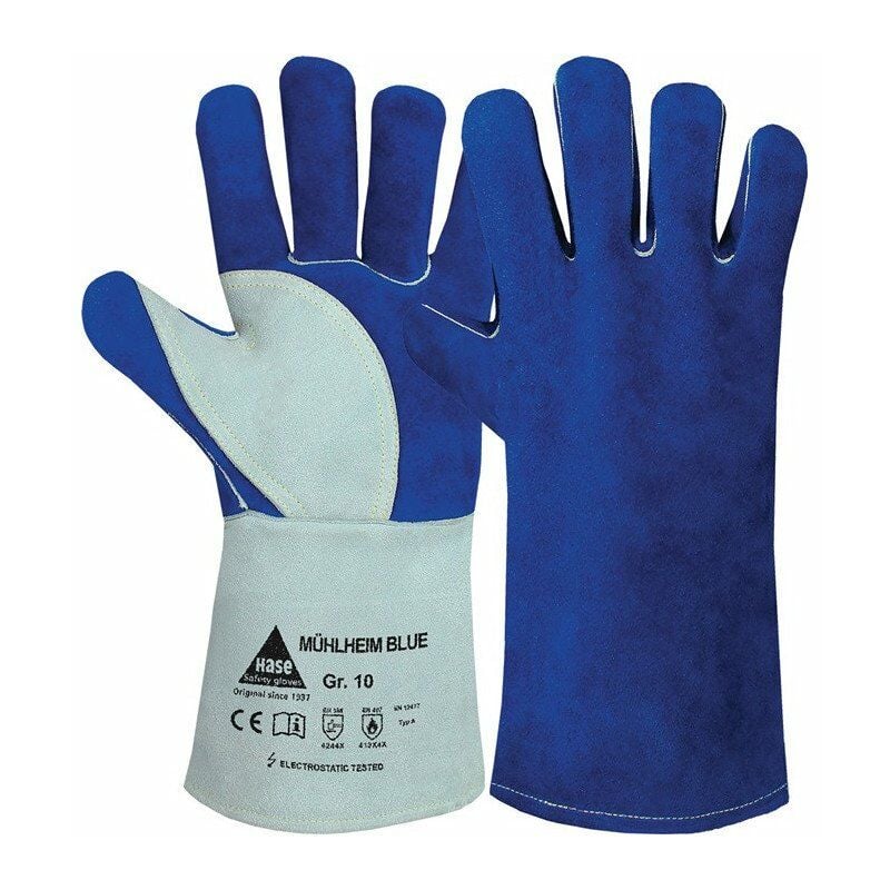 

Guantes de soldar Mühlheim Blue talla 8 piel serraje vacuno azul / gris (Por 6)