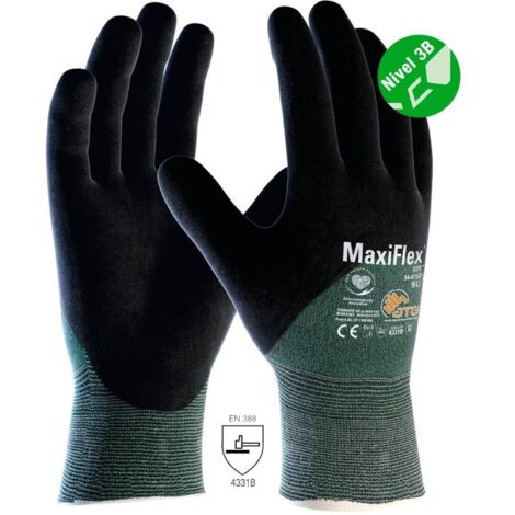 Guantes de trabajo ATG MaxiFlex 34-8753 - 11 (XXL) - Verde
