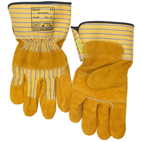 Guantes de trabajo con palma de cuero WE10-1206