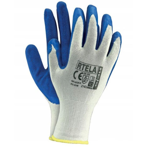Guantes de trabajo de látex REIS RTELA WN talla 11