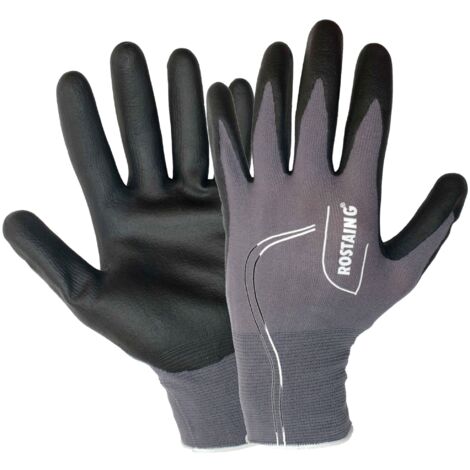 Guantes de trabajo negro/gris T: 9/10