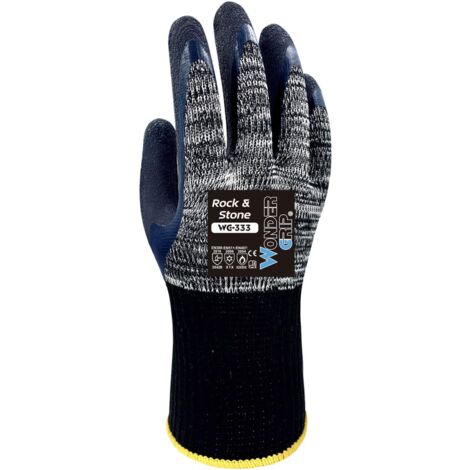 Guantes de trabajo recubiertos de látex de doble capa guantes resistentes a cortes, al frío y al calor para un agarre seguro