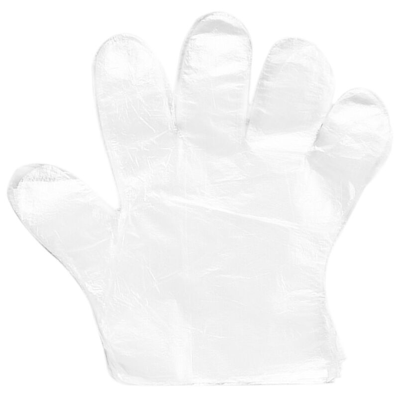 

100 unids / bolsa guantes desechables guantes transparentes de PE de grado alimenticio accesorios de cocina para barbacoa de restaurante