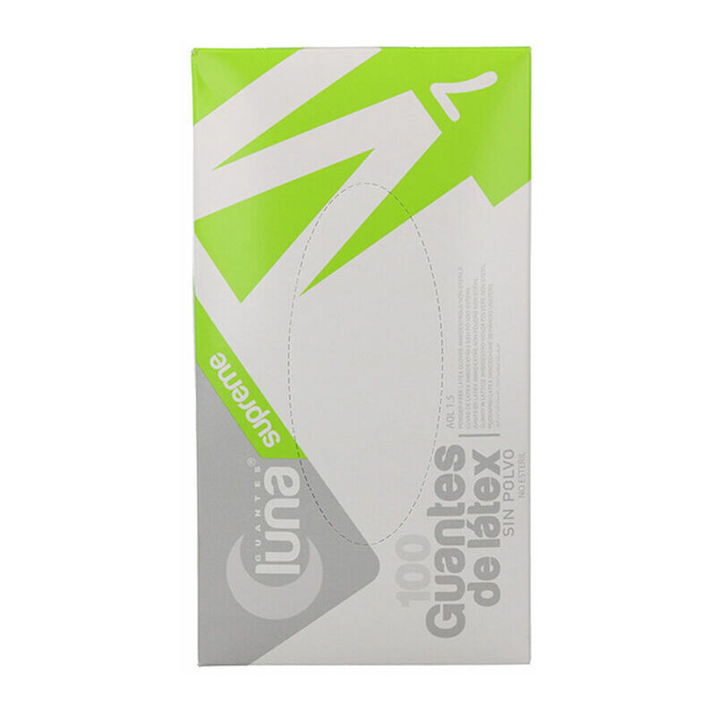 

BHD - Guantes Desechables Luna Látex Blanco Sin polvo Talla M (100 uds)
