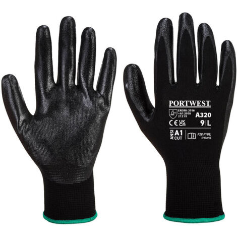 Guantes Dexti-Grip Negros M - Talla 8