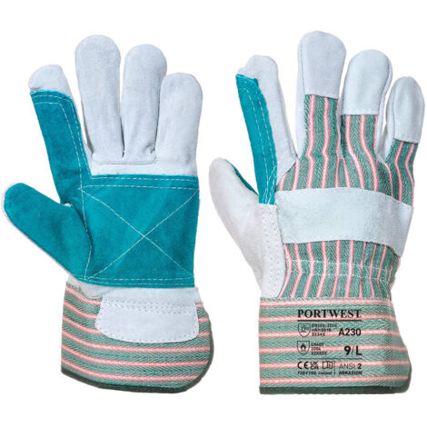 Guantes Docker palma doblegada gris 3XL - Talla 12