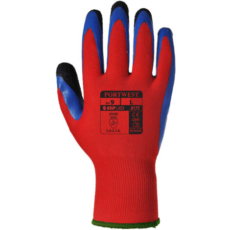 Guantes Duo-Flex Rojo/Azul L - Talla 9