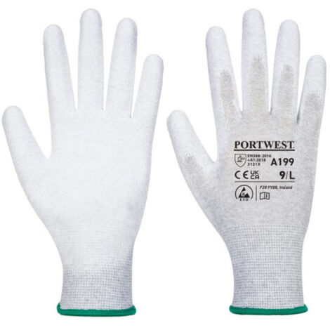 Guantes EDS antiestáticos con la palma cubierta con PU A199 XL