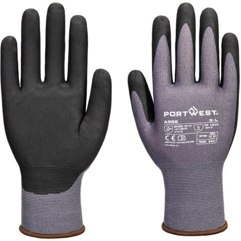 Guantes ESD 15 Nitrilo Esencial Multipack (Pack de 12) / Gris Negro / XXL