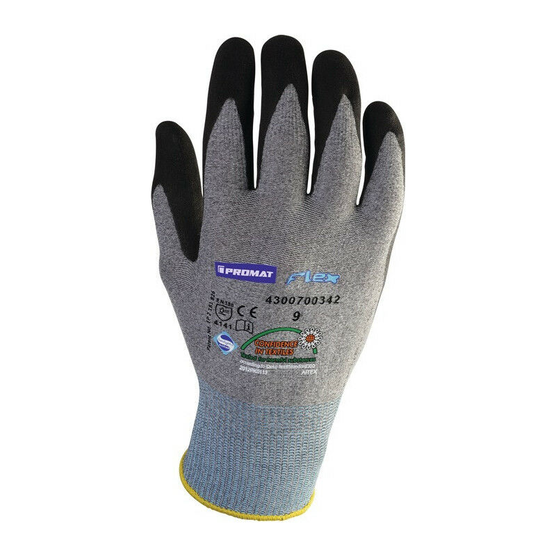 

Guantes Flex talla 9 gris / negro EN 388 Cat.II PROMAT (Por 12)