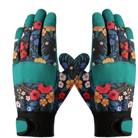 Guantes, guantes de jardinería, manoplas de trabajo, fabricados en microfibra resistente al desgaste, manoplas con agarre a prueba de pinchazos, ideales para plantar al aire libre y trabajar en el jar