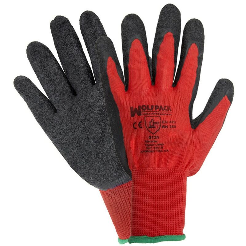 

Guantes latex / nylon gripflex con colgador talla 9'