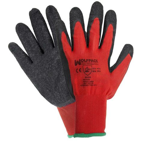 Guantes latex / nylon gripflex con colgador talla 9 (par)