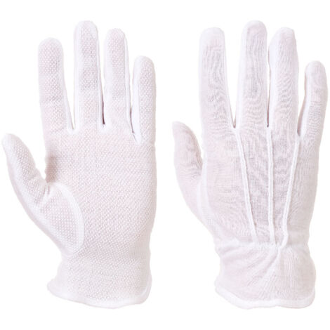 Guantes Microdot Blancos M - Talla 8