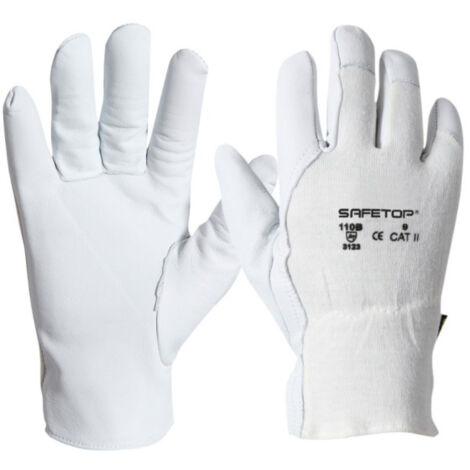 Guantes mixtos con uñeros en piel flor SAFETOP Ares 6