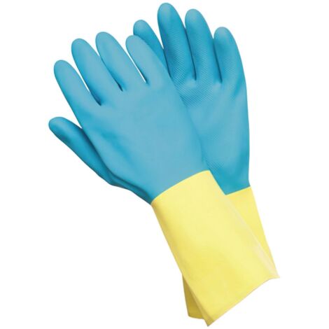 Guantes Neopreno / Latex Bicolor Talla M Doméstico (Par)