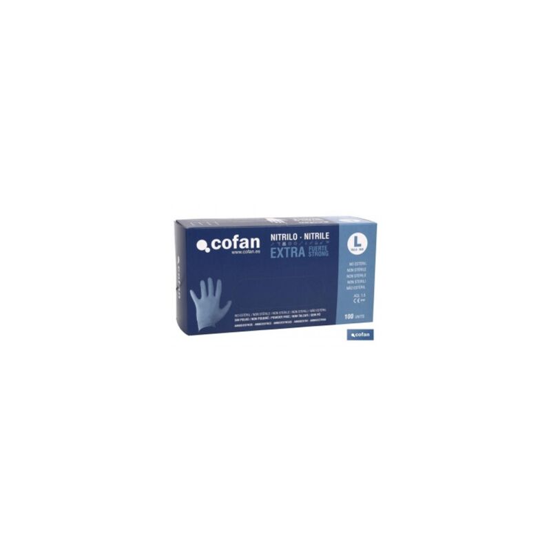 

Otros - Caja 100 uds guantes nitrilo extra fuerte t - l