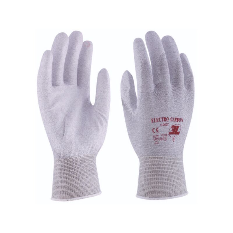 

GUANTES NYLON-CARBONO CON PU ELECTRO CARBON | Talla: Talla 8/M