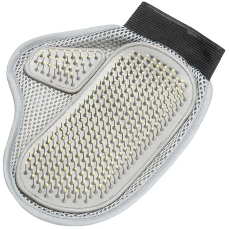 Guantes para bañar mascotas, cepillos para bañar perros, herramientas de baño y masaje adecuadas para el aseo.