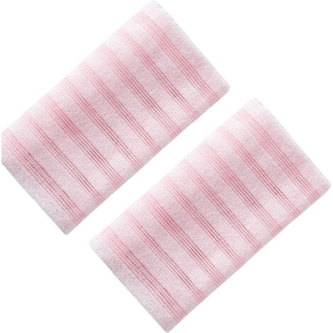 Guantes para la limpieza de la espalda, ideales para el hogar, viajes, spa, limpieza de la ducha y cuidado de la piel, paquete de 2, color rosa.