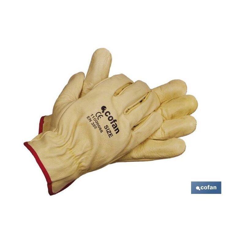 

PLIMPO guantes piel vacuno amarillo t-8 caja 12 unid.