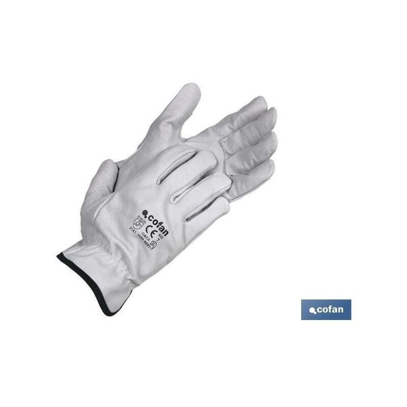 

PLIMPO guantes piel vacuno gris t-11 caja 12 unid.