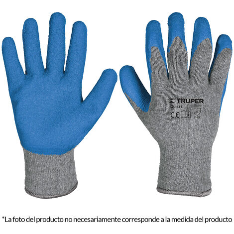 Guantes poliéster recubiertos de látex - Talla M