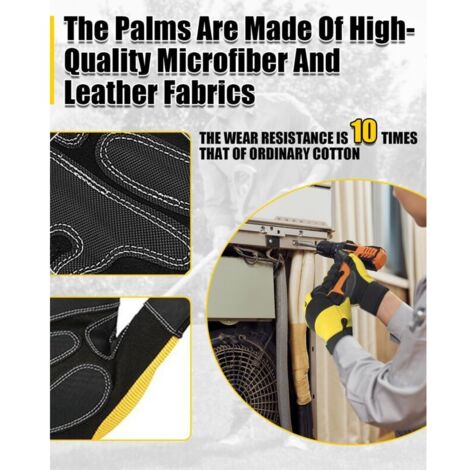 Guantes profesionales resistentes a cortes para trabajos forestales - Talla XL (11) - Para motosierras y jardinería - Alta protección de cuero