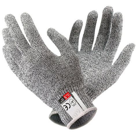 Guantes resistentes a cortes, guantes profesionales de alta protección resistentes a cortes, guantes de trabajo de seguridad para cocina, guantes para ostras, guantes de nivel 5, L