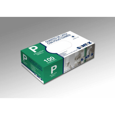 GUANTES SANTEX LATEX POLVO L 100 UDS
