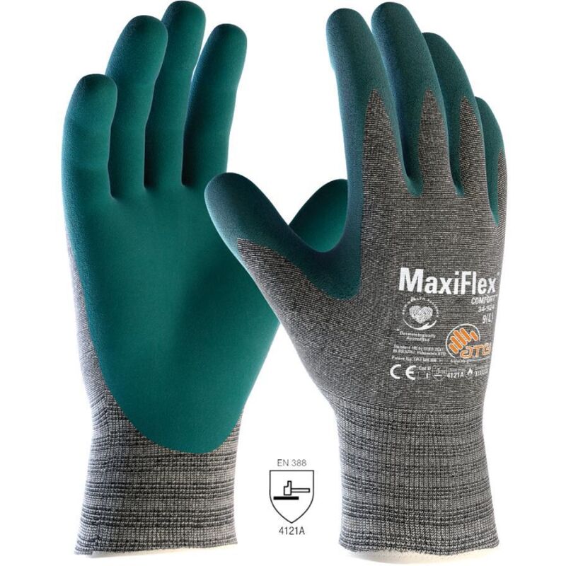 Guantes de trabajo ATG MaxiFlex 34-924 Comfort - 9 (L) - Verde