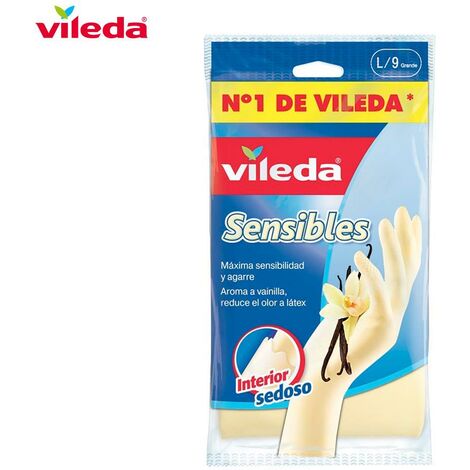 Vileda Guantes Sensibles talla de con olor vainilla al tacto 1 unidad duraderos br0426 112169 77685