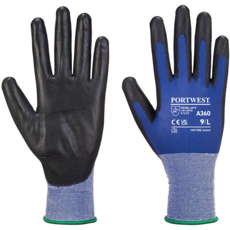 Guantes Senti-Flex Azul/Negro M - Talla 8