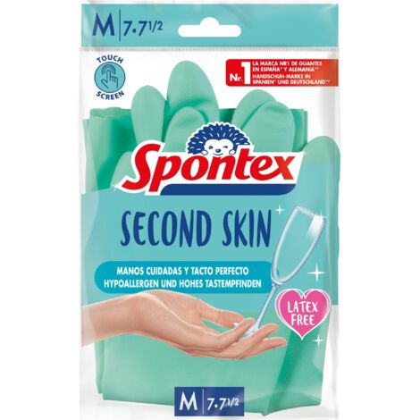 GUANTES SPONTEX SEGUNDA PIEL M (NITRILO NO LATEX)
