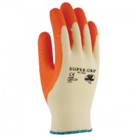 GUANTES SUPER GRIP NARANJA SL324 T-10 (144) - 3L