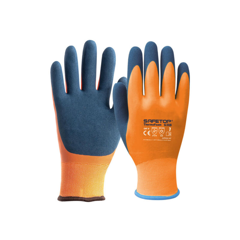 

Guantes de látex impermeables con forro antifrío Thermofoam | 9 - Safetop