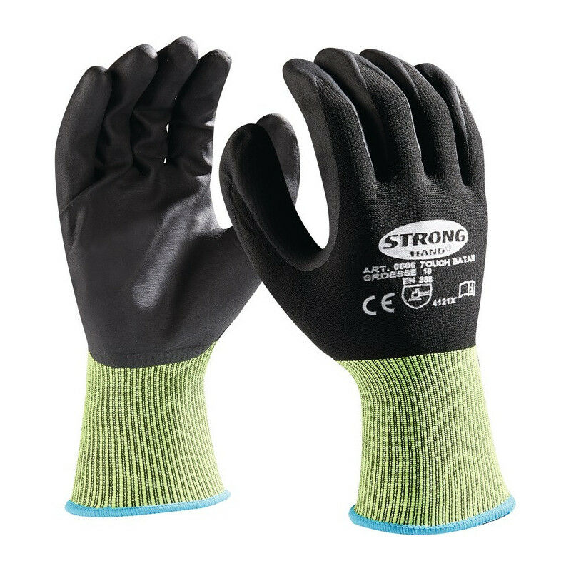 

Guantes TOUCH BATAN talla 10 negro / amarillo EN 420 / EN388 PSA II STRONGHAND (Por 12)