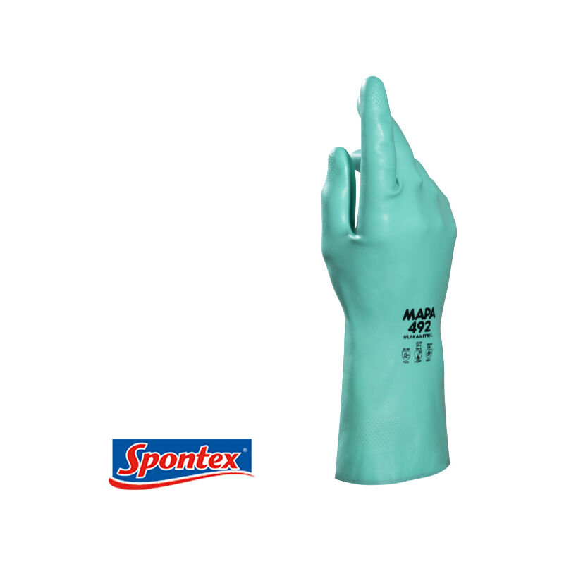 

Guantes Ultranitril Spontex 492 Flocado Resistencia Mecánica Talla XL