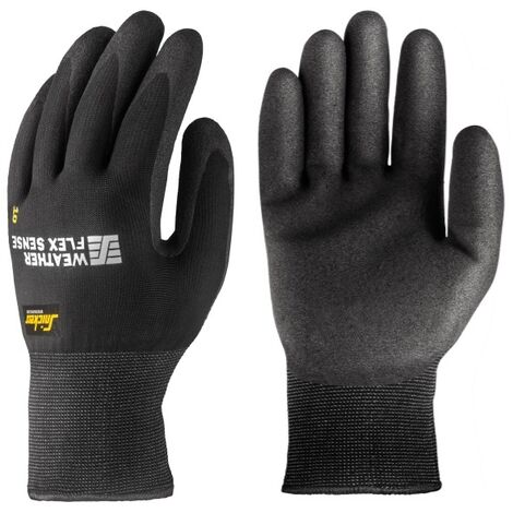 GUANTES WEATHER FLEX SENSE PAR NEGRO 10