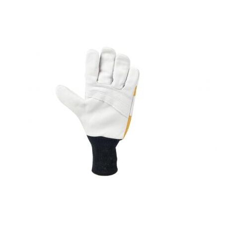Guanti 2 pz paio protezione taglio (0-16m/s) arancione fluorescente cintura nero