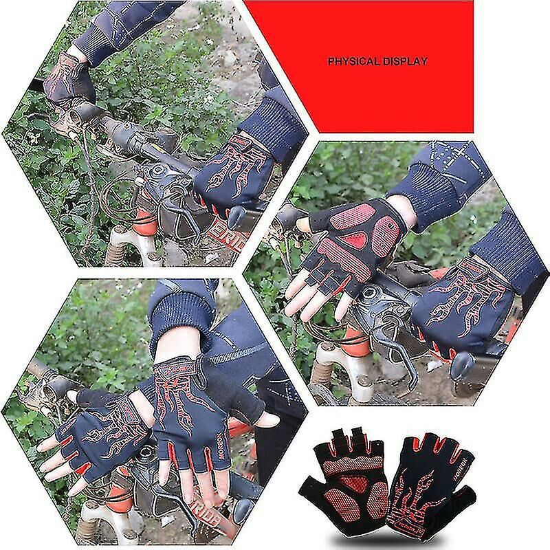 Guanti a mezze dita antiscivolo con supporto per