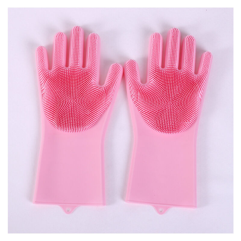 Guanti abrasivi in silicone, guanti in spugna per