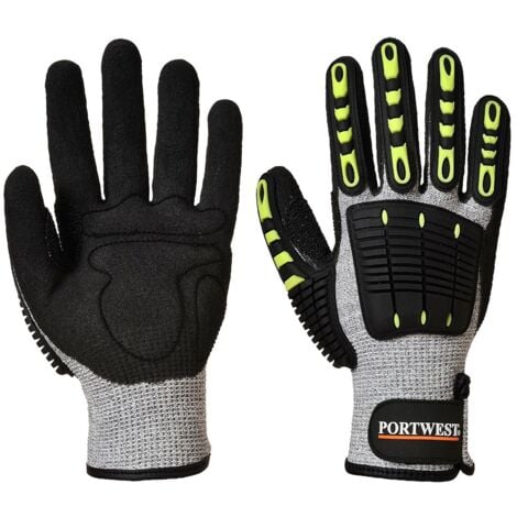Guanti Anti Taglio E Anti Impatto Portwest A722 Grigio-Nero 9