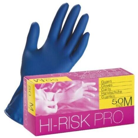 Guanti Anti Virus in Lattice Spessorato ICO Hi-Risk Pro Blue M