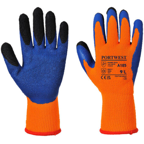 Guanti antifreddo Portwest Duo-Therm A185 Arancione / Blu 10