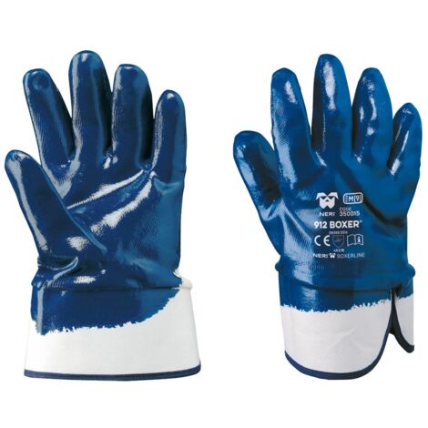 Guanti antinfortunistici Neri 912 Boxer - 9 (L) - Bianco e blu