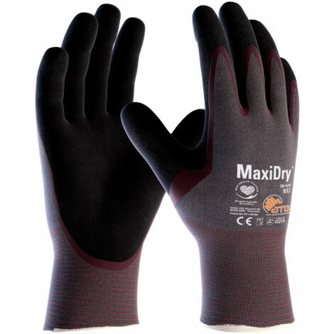 Guanti ATG da lavoro MaxiDry 56-424 - Viola -