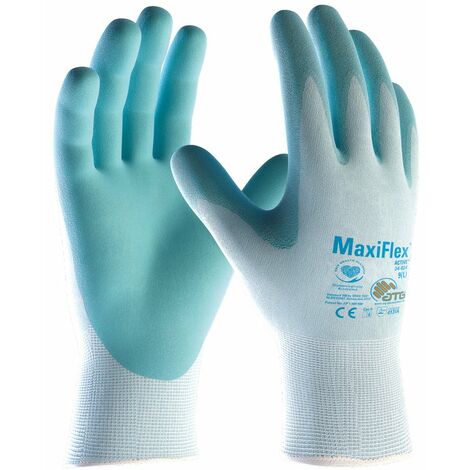 Guanti ATG da lavoro MaxiFlex 34-824 Active - 6 (xs) - Azzurro