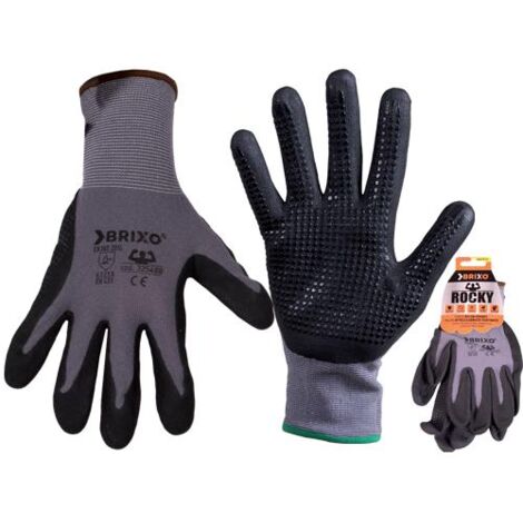 GUANTI BRIXO ROCKY NYLON-SPANDEX/NITR.PUNTINATO XL